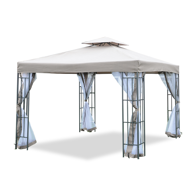Dual Tier Up Tent Accessory na may Plain Edge Polyester UV30 Protection Water Resistant Para sa Panlabas na Patio Backyard Garden Lawn Sun Shade