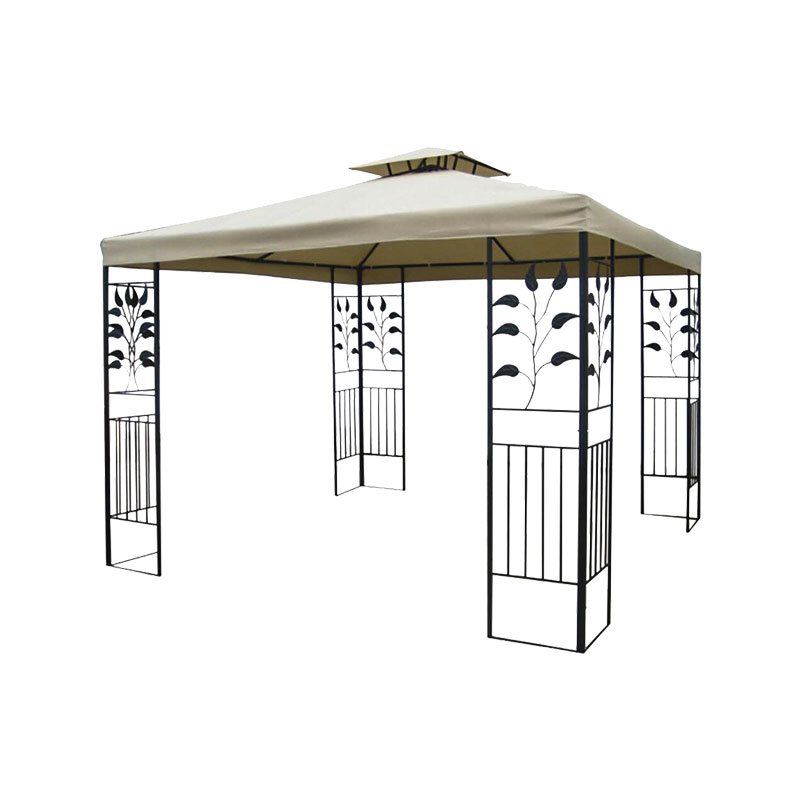 Steel Fabric Square Outdoor Gazebo na may lamok