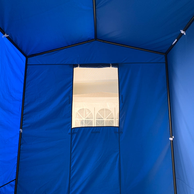 Ang natitiklop na Tent Pro Structure Series 50mm Aluminum + 4 Double Sides PVC 520g/m² TARP para sa mga propesyonal na pangangailangan o pang -araw -araw na paggamit ng asul