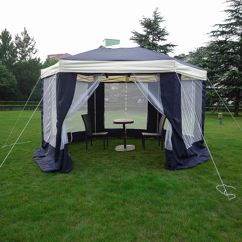A04-140G polyester panlabas na natitiklop na canopy gazebo