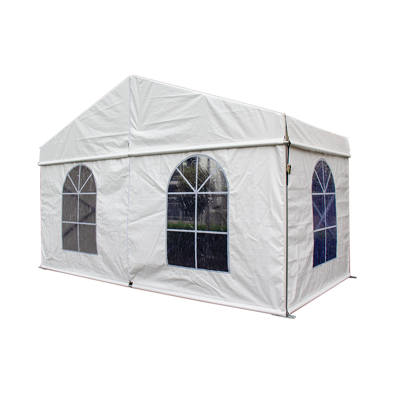 Puting panlabas na gazebo canopy wedding party tent 8 naaalis na mga pader