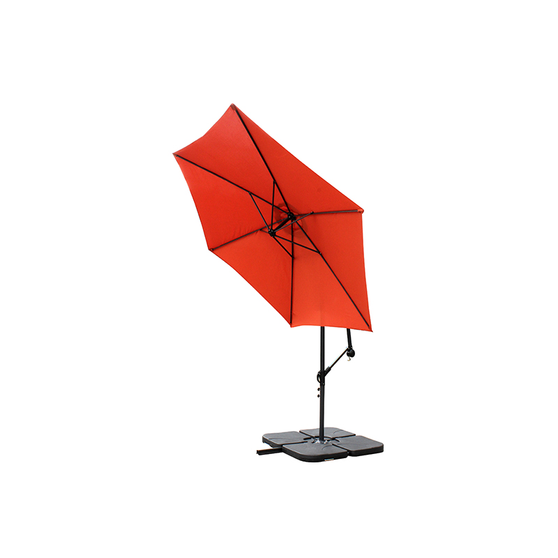 Hanging Umbrella Patio Sun Shade Offset Outdoor Market w/ Cross Base