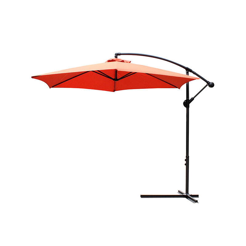 Hanging Umbrella Patio Sun Shade Offset Outdoor Market w/ Cross Base