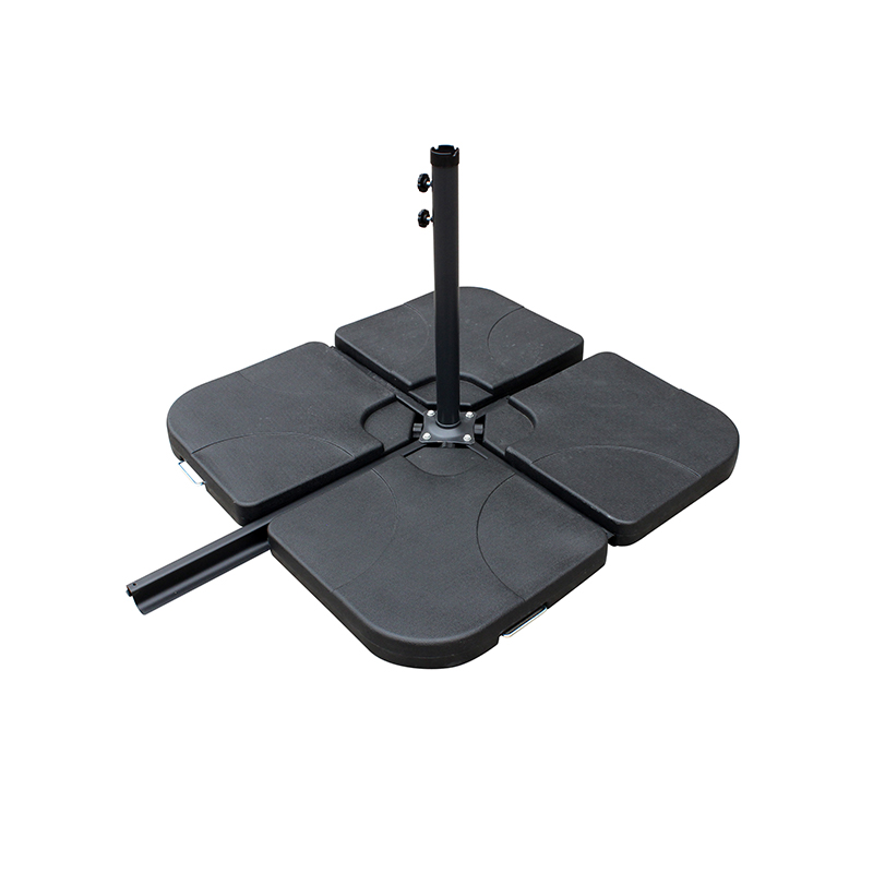 Panlabas na Patio 10 'Hanging Umbrella Sun Shade w/T Cross Base
